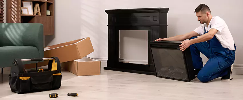 Old Rusted Metal Fireplace Repair And Replacement in Laurinburg, NC